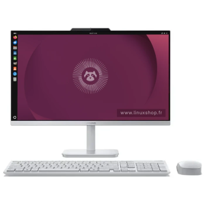 AIO Lenovo 24P i3 - Intel Core i3-N305 - RAM 16 Go - SSD 512 Go - Unité centrale Linux - Linux Shop