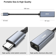 Adaptateur USB-C vers RJ45